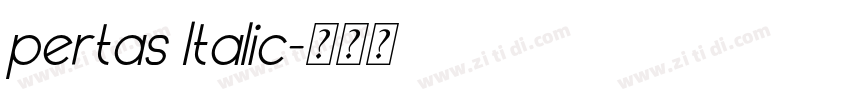 pertas Italic字体转换